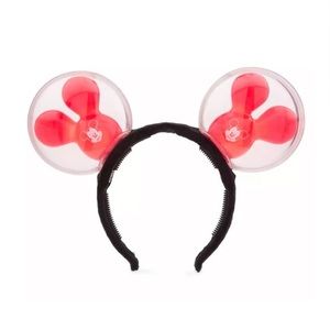 NWT DISNEY PARKS Mickey Mouse Balloon Light-Up Ears Headband Glows in the Dark